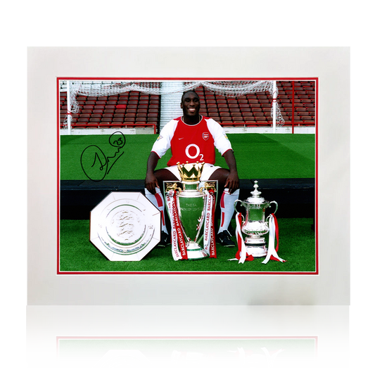 Sol Campbell Signed Arsenal Image Deluxe Mount