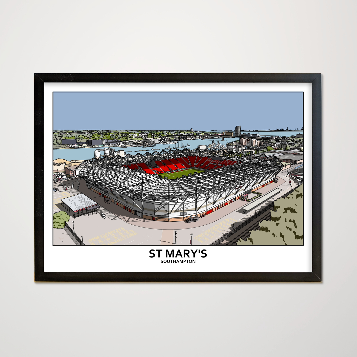 Southampton F.C. posters of St Mary's stadium