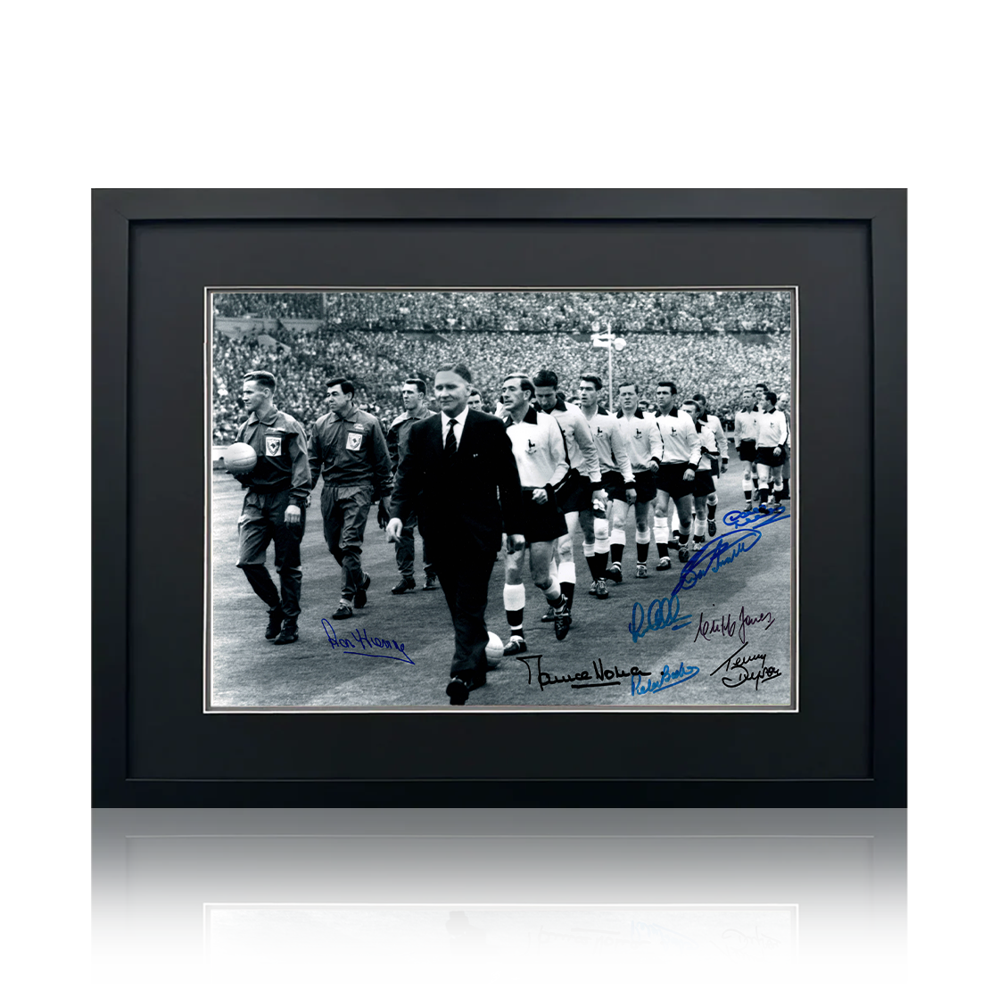 Tottenham Hotspur 1961 Squad Signed Image 3 Deluxe Mount Frame