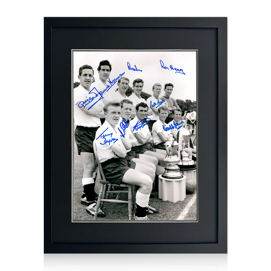 Tottenham Hotspur 1961 Squad Signed By 9 Image 2 Deluxe Mount Frame