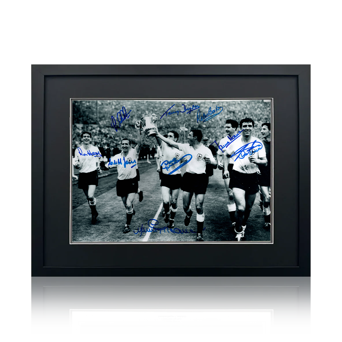 Tottenham Hotspur 1961 Squad Signed By 9 Image 1 Deluxe Mount Frame