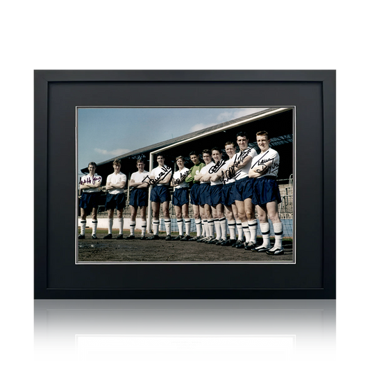 Tottenham Hotspur 1961 Squad Signed By 7 Image 2 Deluxe Mount Frame