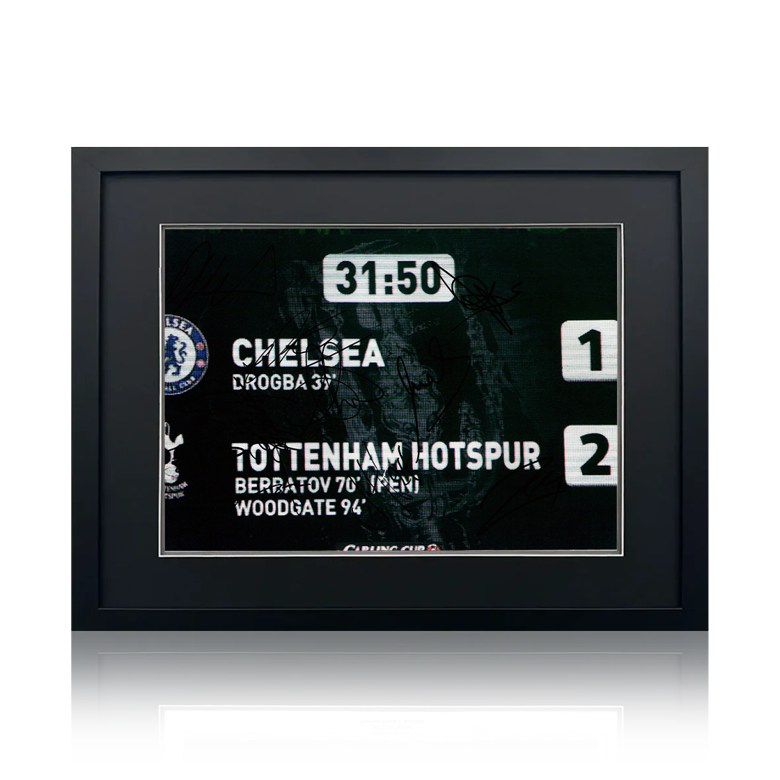 Tottenham Hotspur 2008 Squad Signed Image Deluxe Mount Frame