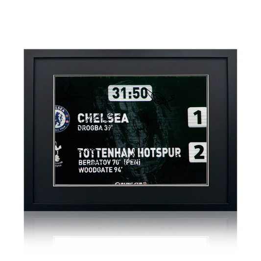 Tottenham Hotspur 2008 Squad Signed Image Deluxe Mount Frame