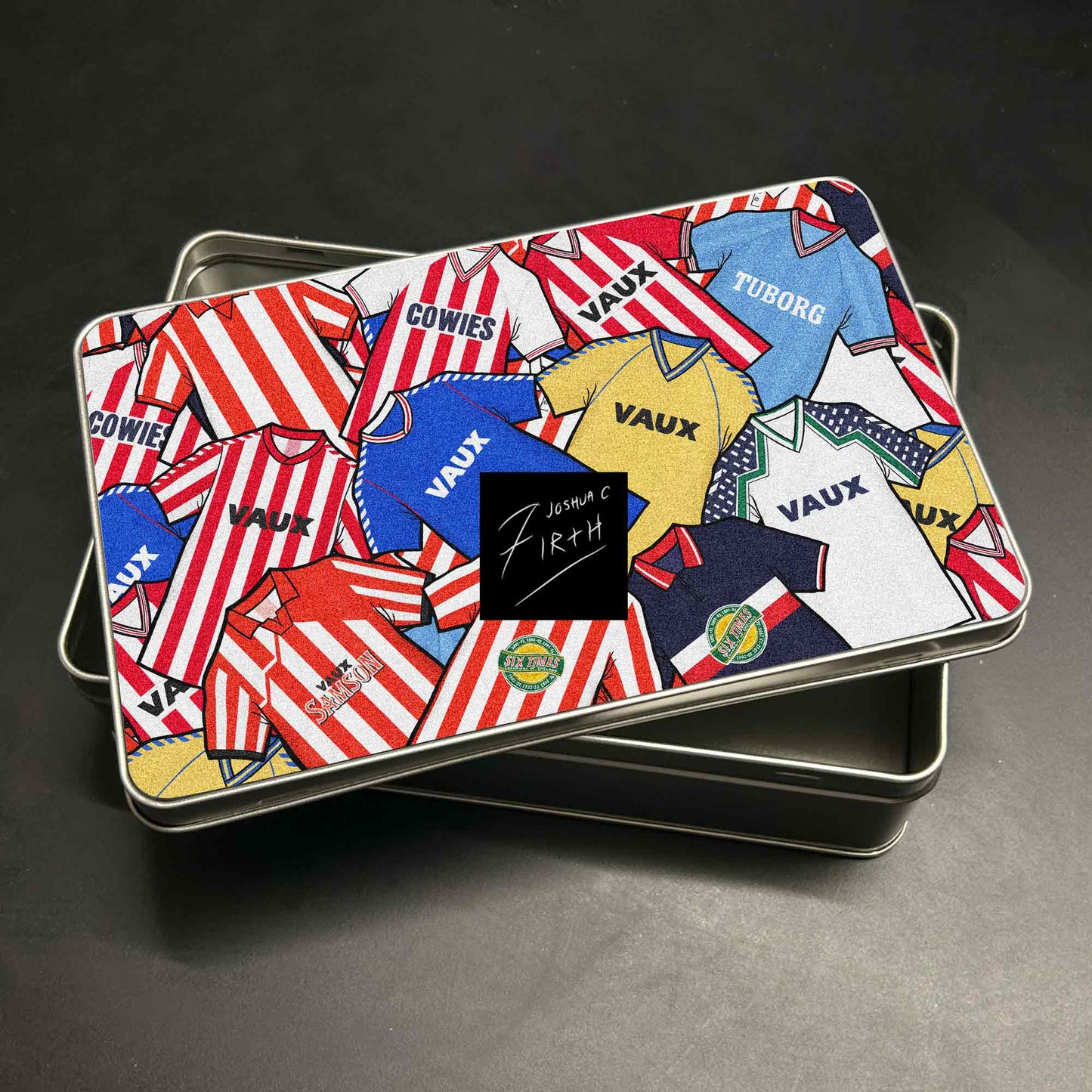 Sunderland Inspired Football Retro Shirts Metal Sweets / Biscuit Tin