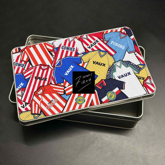 Sunderland Inspired Football Retro Shirts Metal Sweets / Biscuit Tin