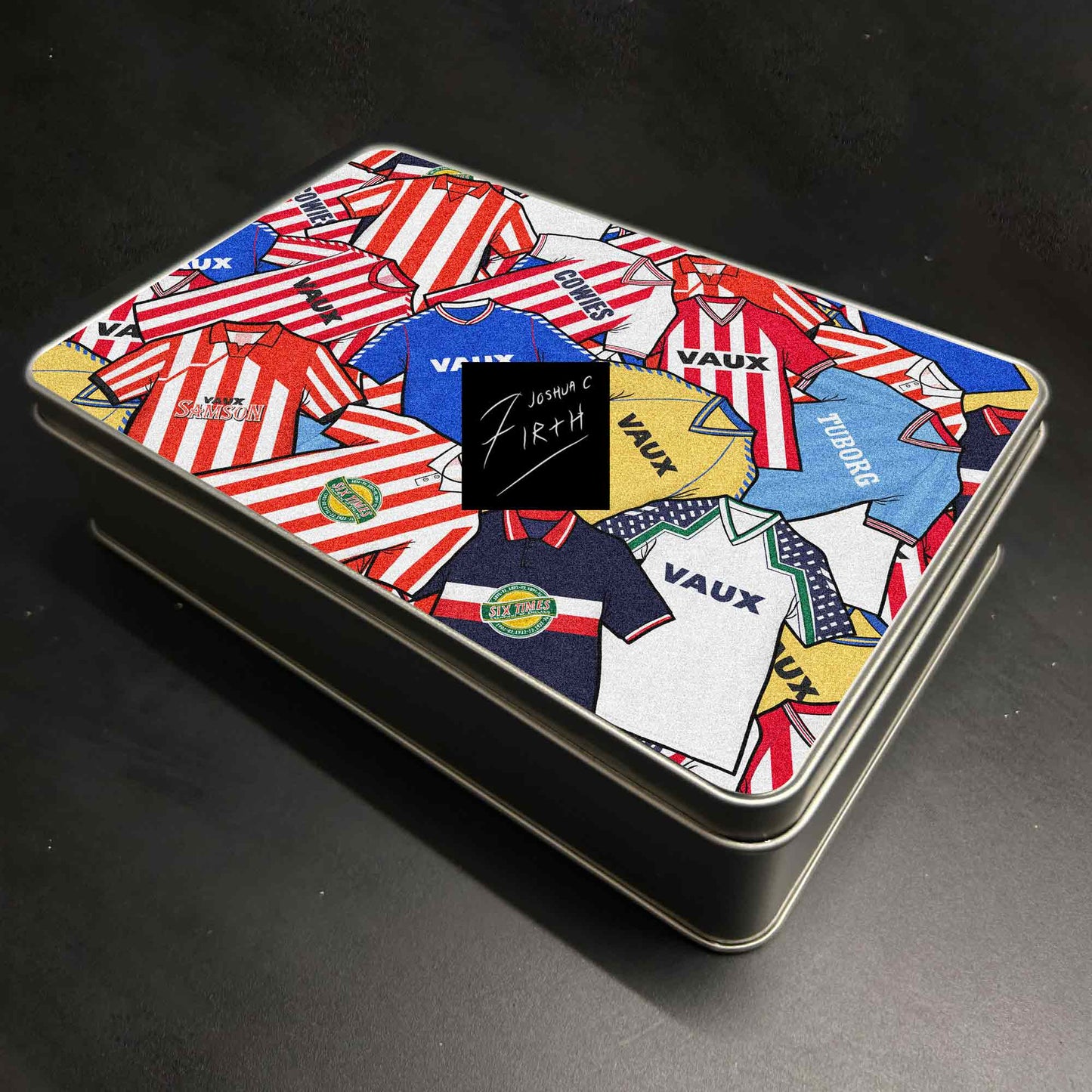 Sunderland Inspired Football Retro Shirts Metal Sweets / Biscuit Tin