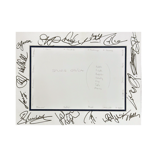 Tottenham Hotspur 03/04 Mounted Signed By 17 #2