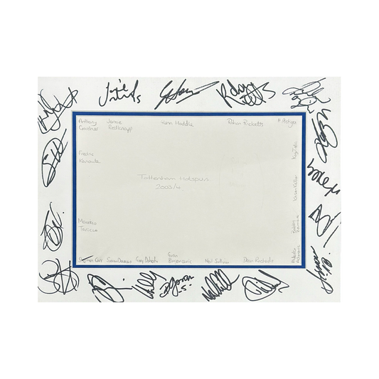 Tottenham Hotspur 03/04 Mounted Signed By 17 #4