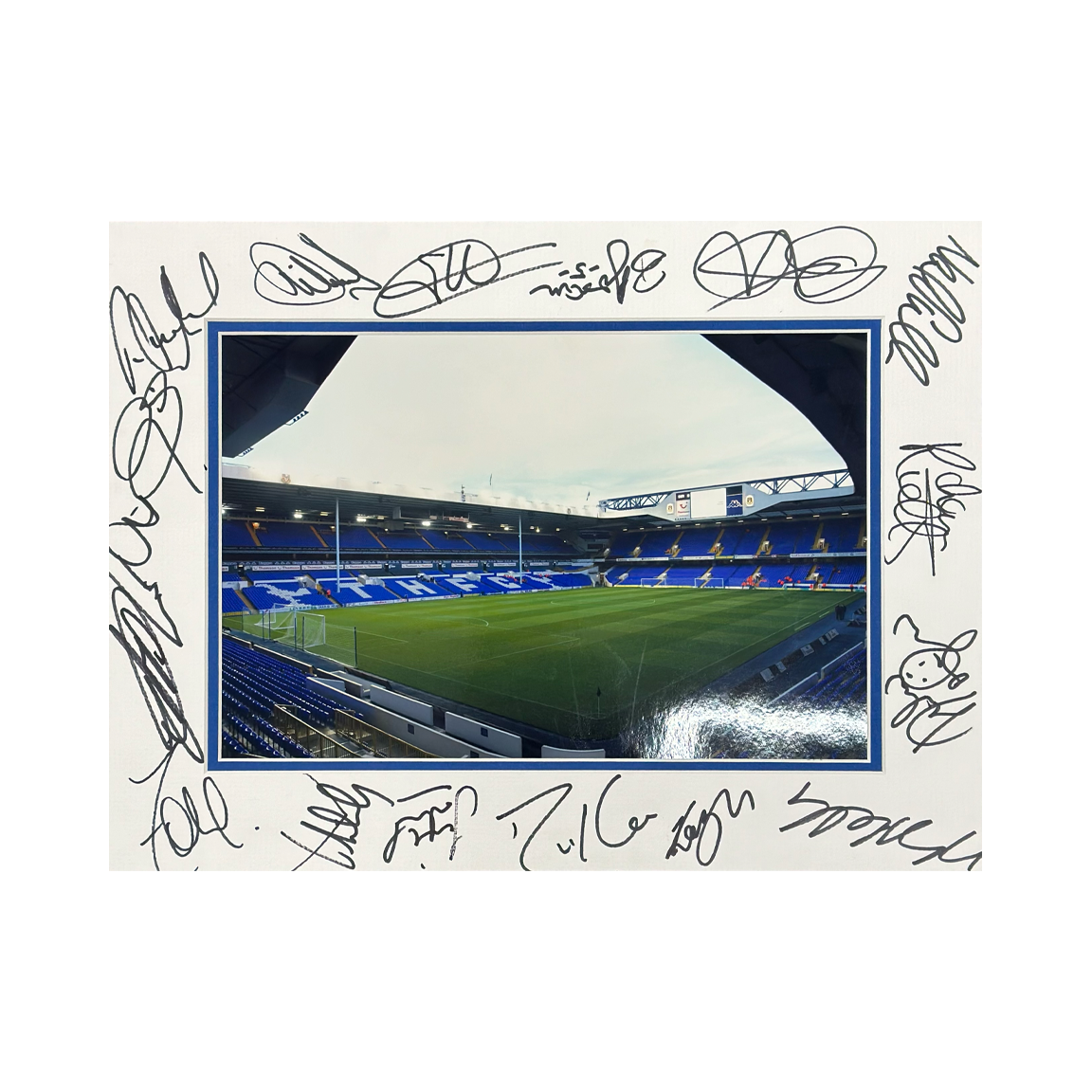 Tottenham Hotspur 03/04 Mounted Signed By 17 #5