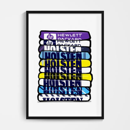 Tottenham Shirt Stack Print
