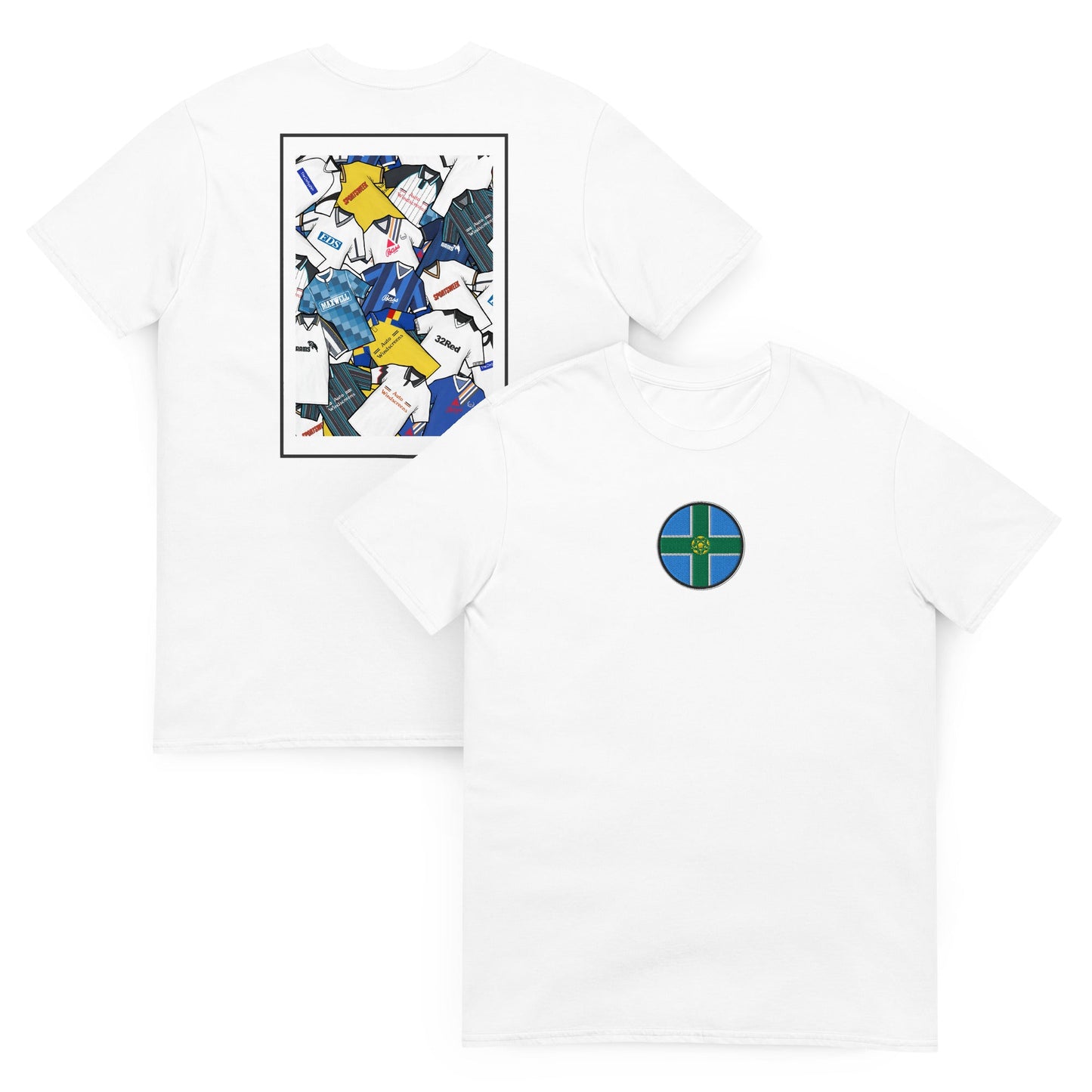 Derbyshire Flag & Derby Retro Shirts Unisex T-Shirt