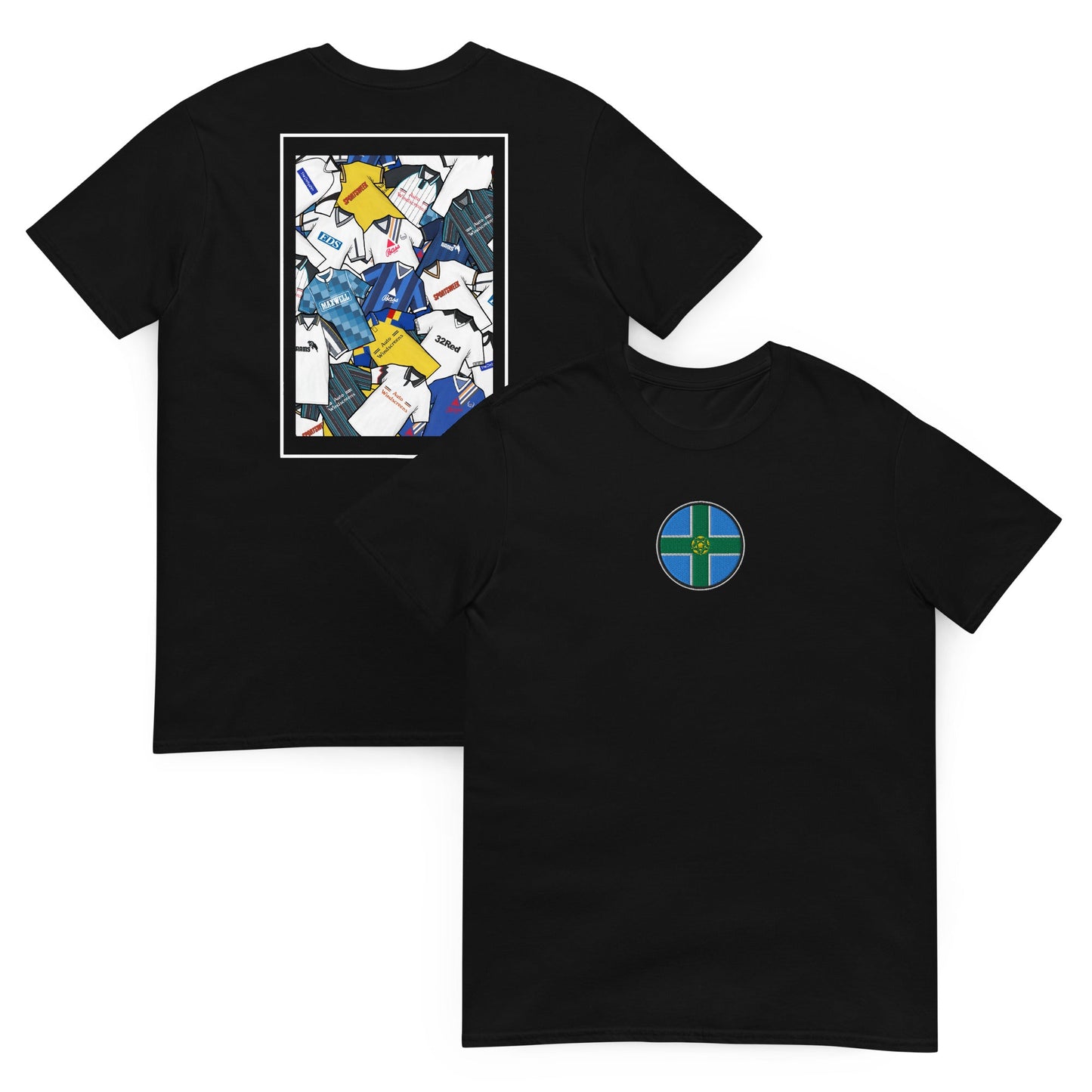 Derbyshire Flag & Derby Retro Shirts Unisex T-Shirt