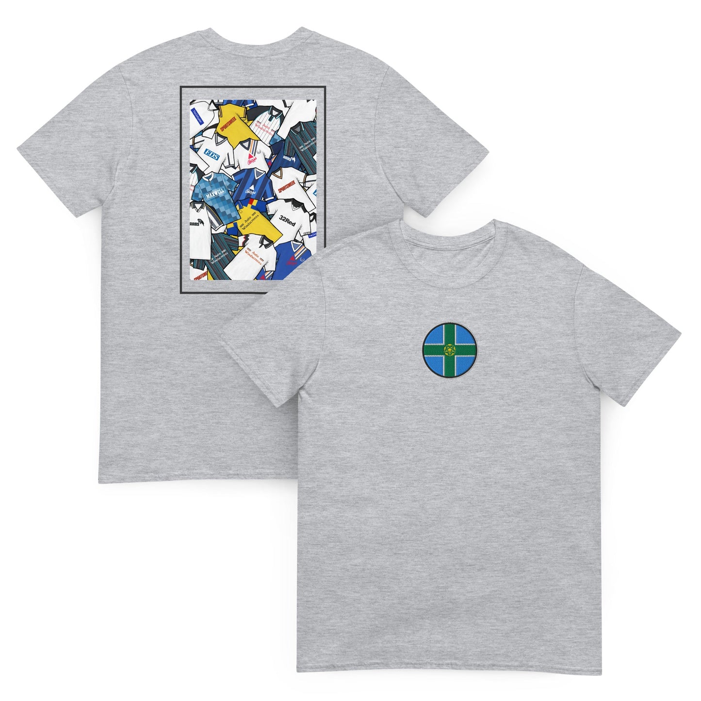 Derbyshire Flag & Derby Retro Shirts Unisex T-Shirt