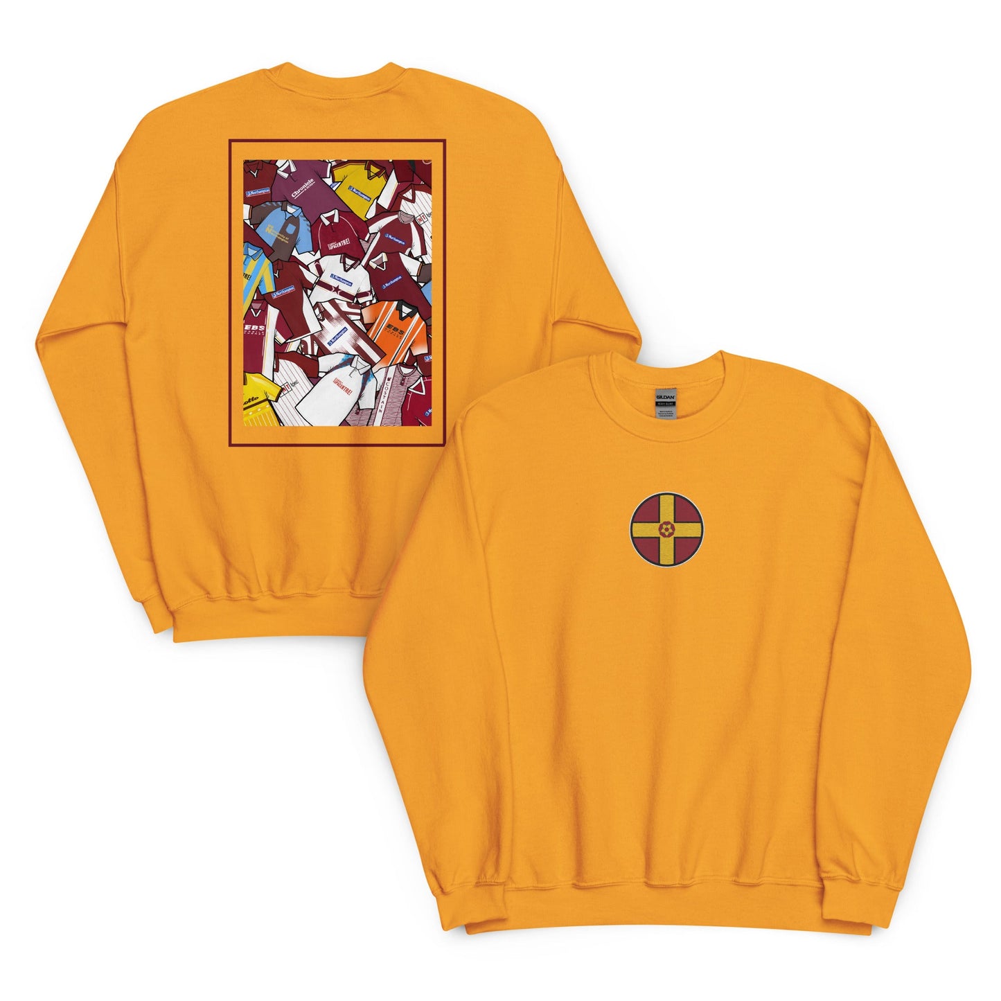 Northamptonshire Flag & Northampton Retro Shirts Unisex Sweatshirt