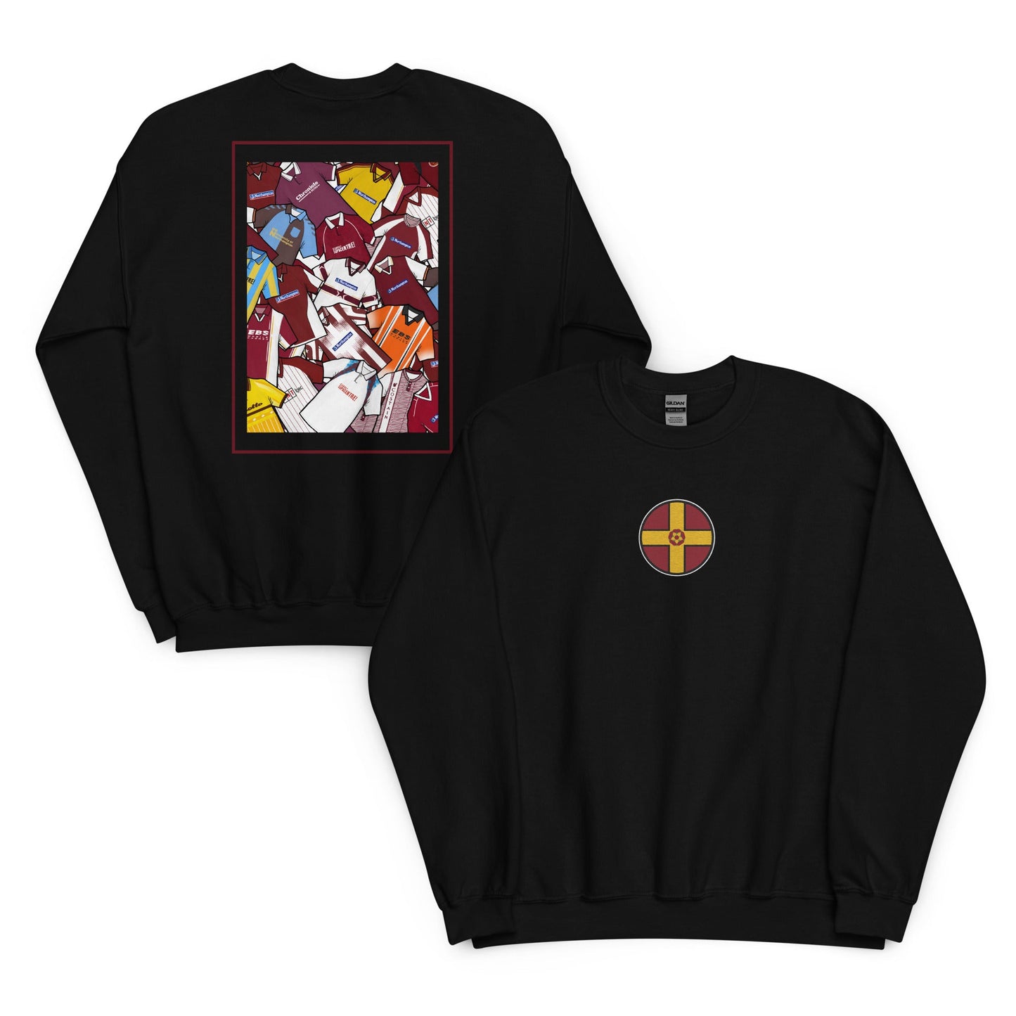 Northamptonshire Flag & Northampton Retro Shirts Unisex Sweatshirt