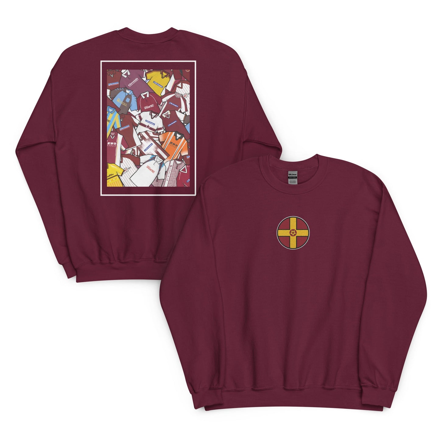 Northamptonshire Flag & Northampton Retro Shirts Unisex Sweatshirt