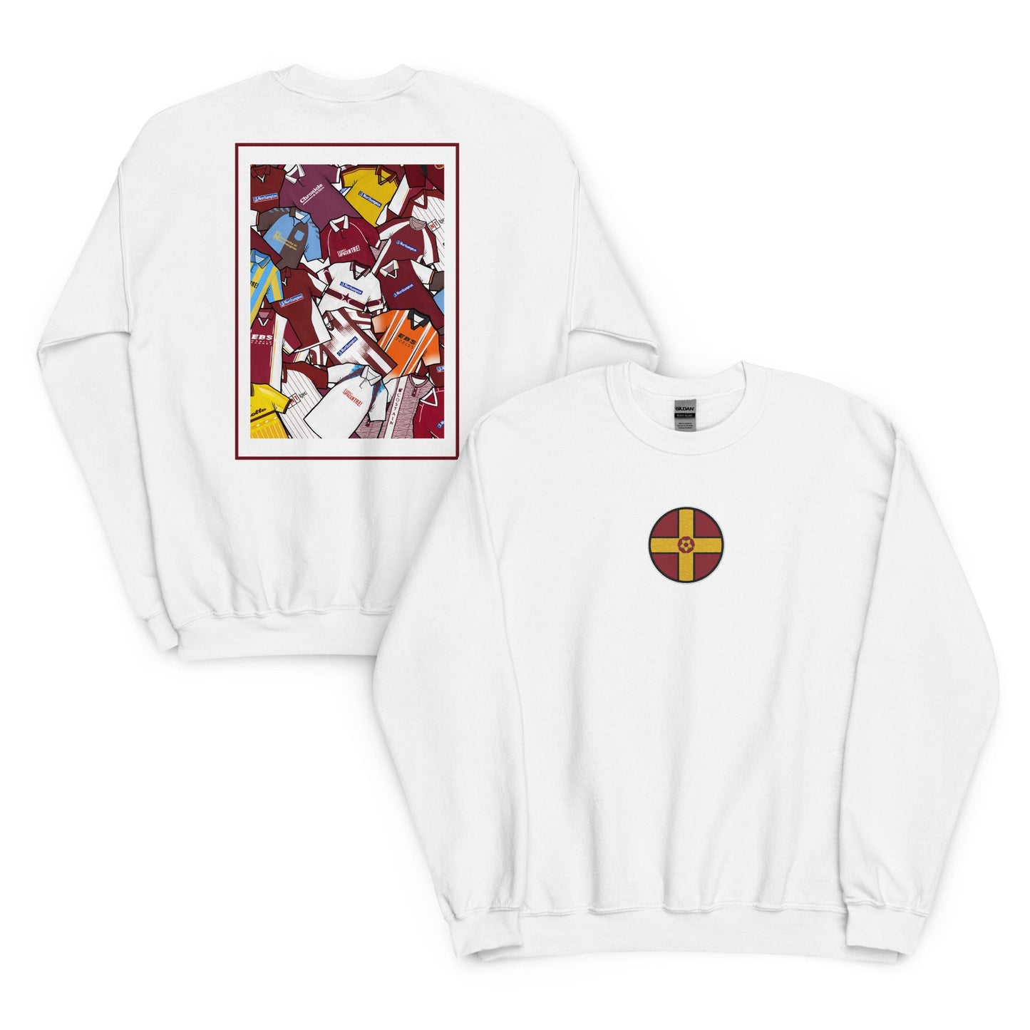 Northamptonshire Flag & Northampton Retro Shirts Unisex Sweatshirt