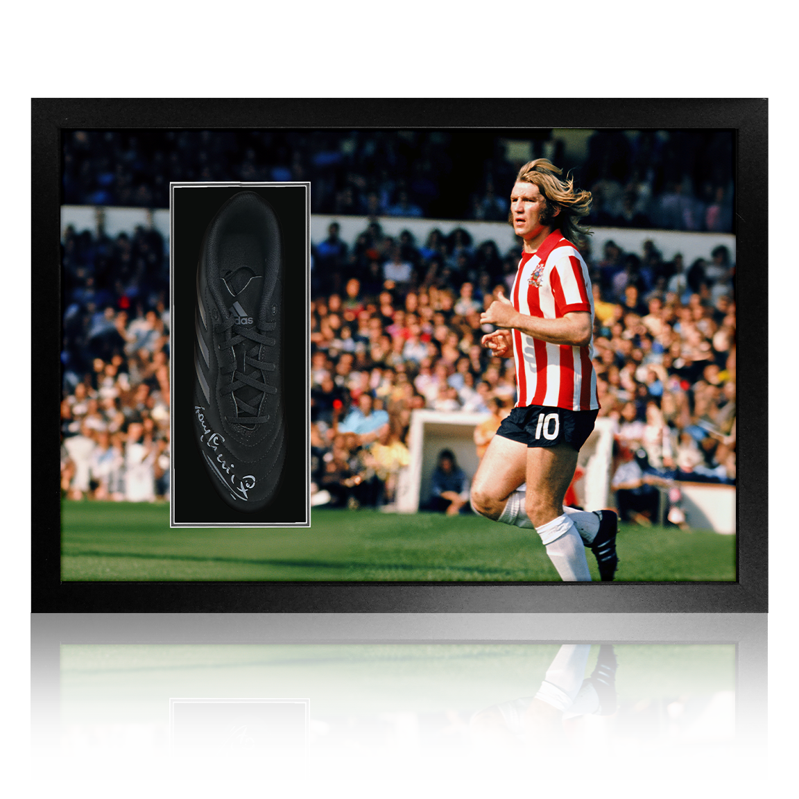 Tony Currie Signed Sheffield United Boot Iconic Frame #1