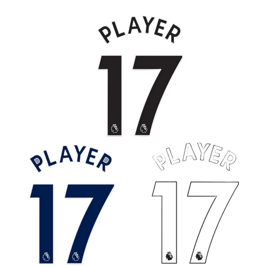 2017 - 19 Player Size Premier League Custom Name Set