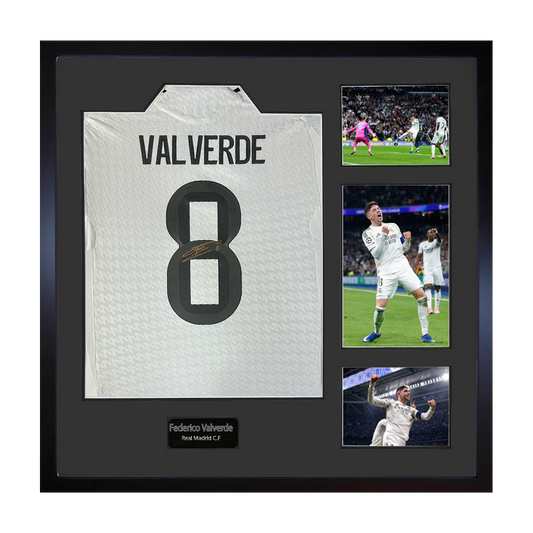 Federico Valverde Signed Real Madrid Elite Frame