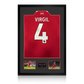 Virgil van Dijk Signed Liverpool Shirt Premium Frame (ACG Cert)