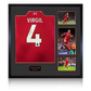 Virgil van Dijk Signed Liverpool Shirt Elite Frame (ACG Cert)