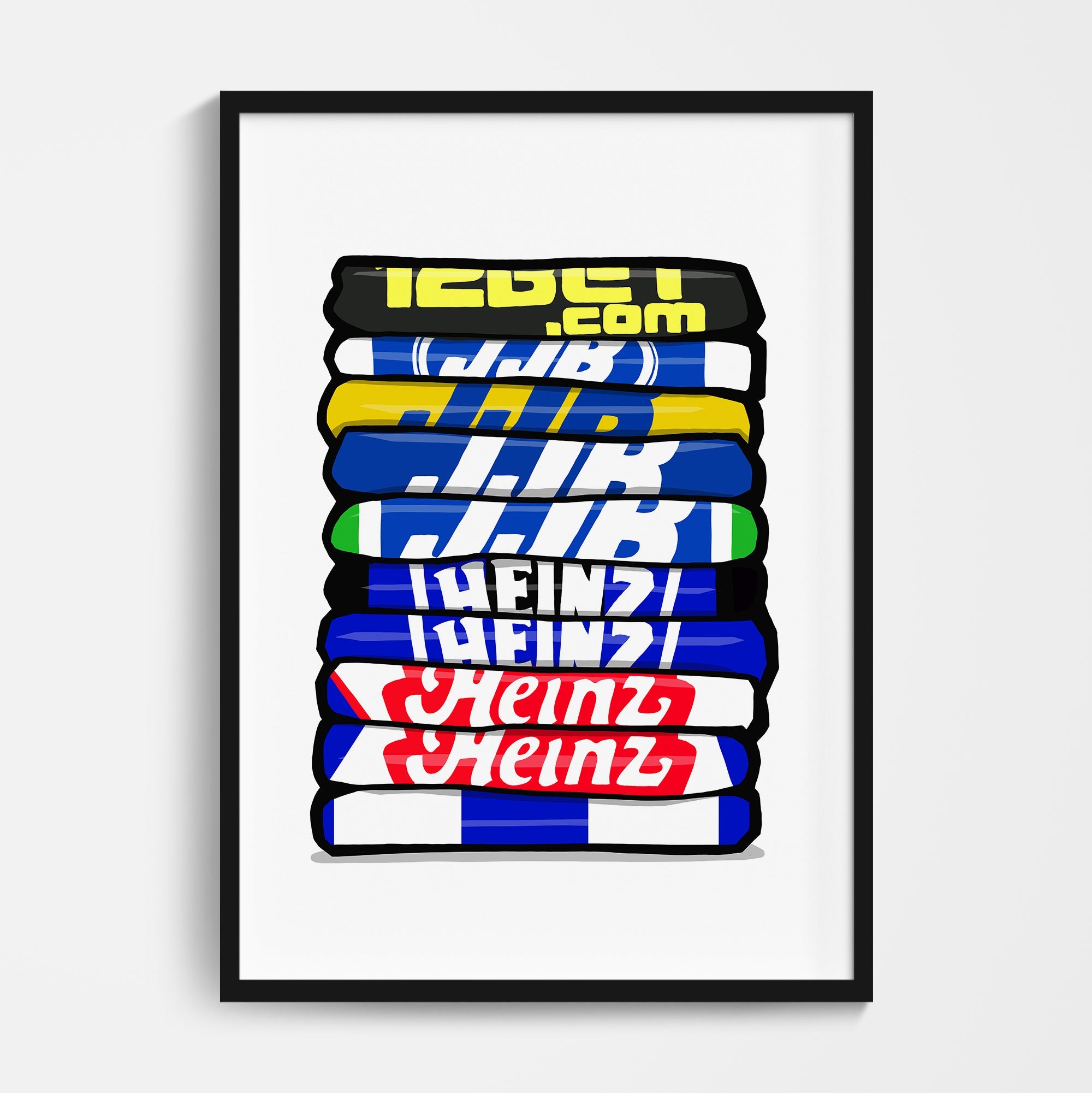 Wigan Shirt Stack Print – Casual Football Shirts