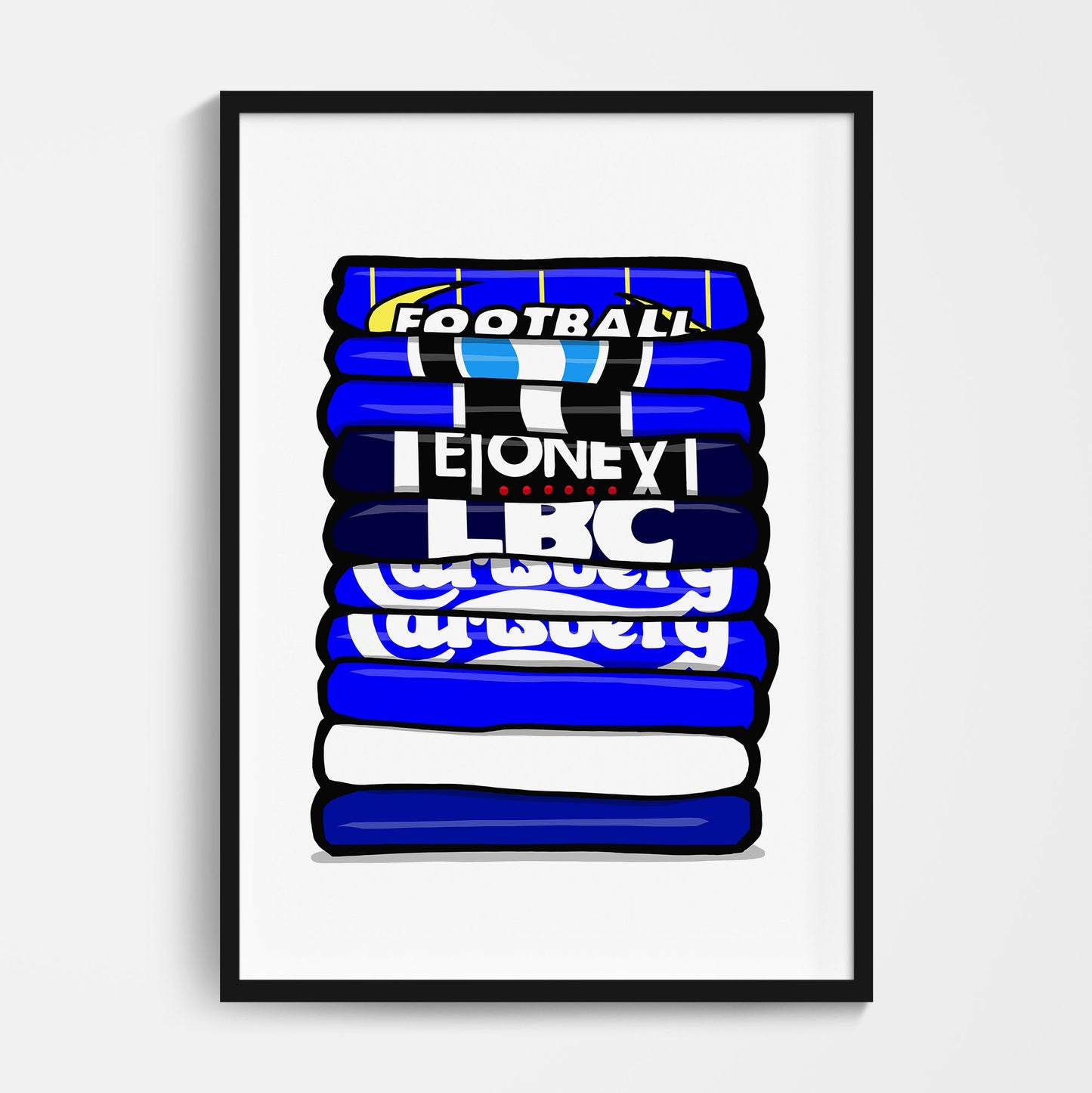 Wimbledon Football Shirt Stack Print