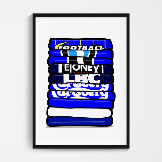 Wimbledon Football Shirt Stack Print