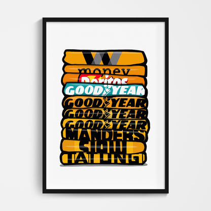Wolverhampton Shirt Stack Print