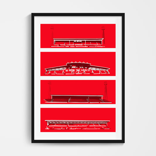 Wrexham Stadium Print