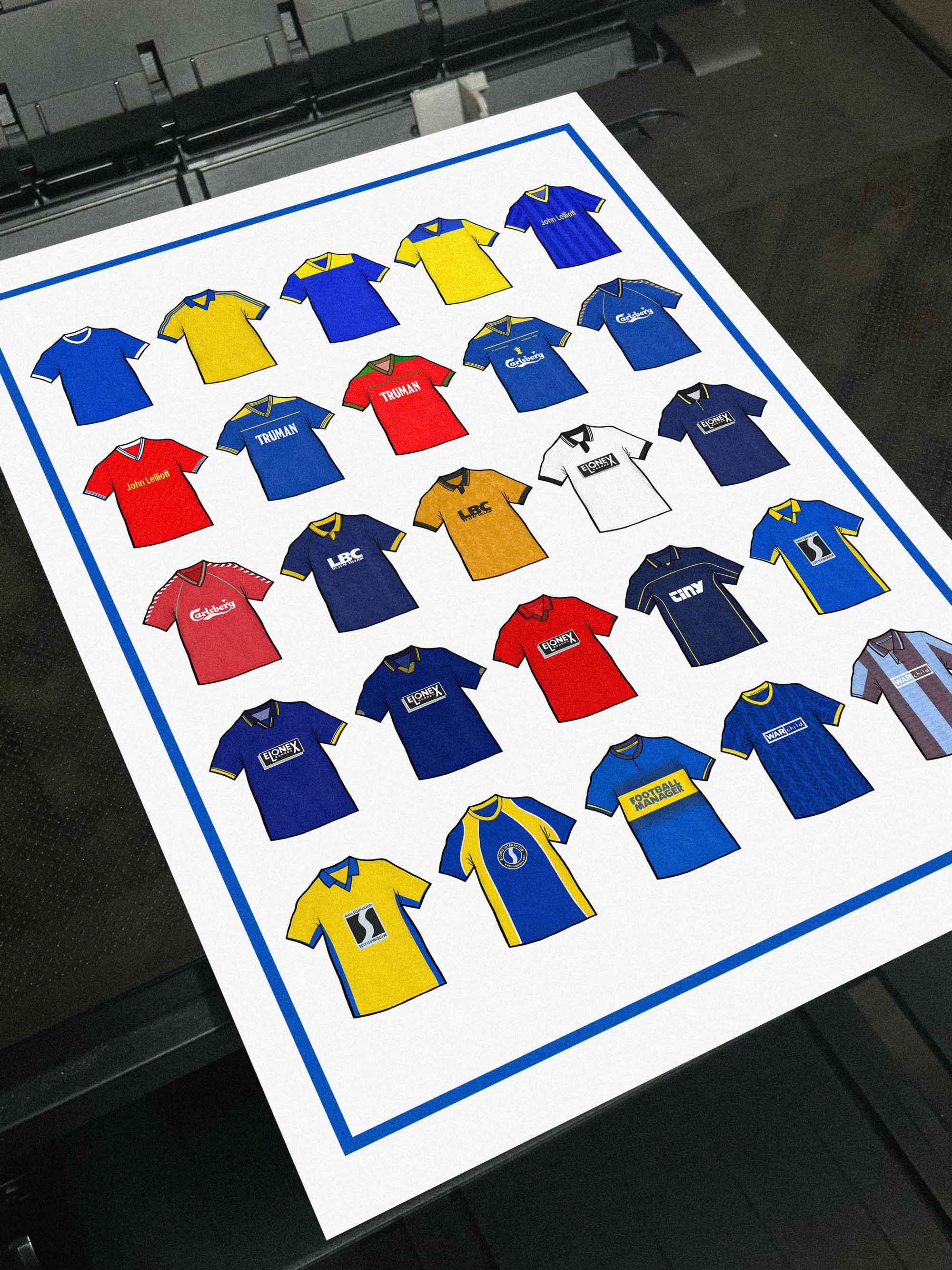 Wimbledon Retro Shirts Football Print – Casual Football Shirts