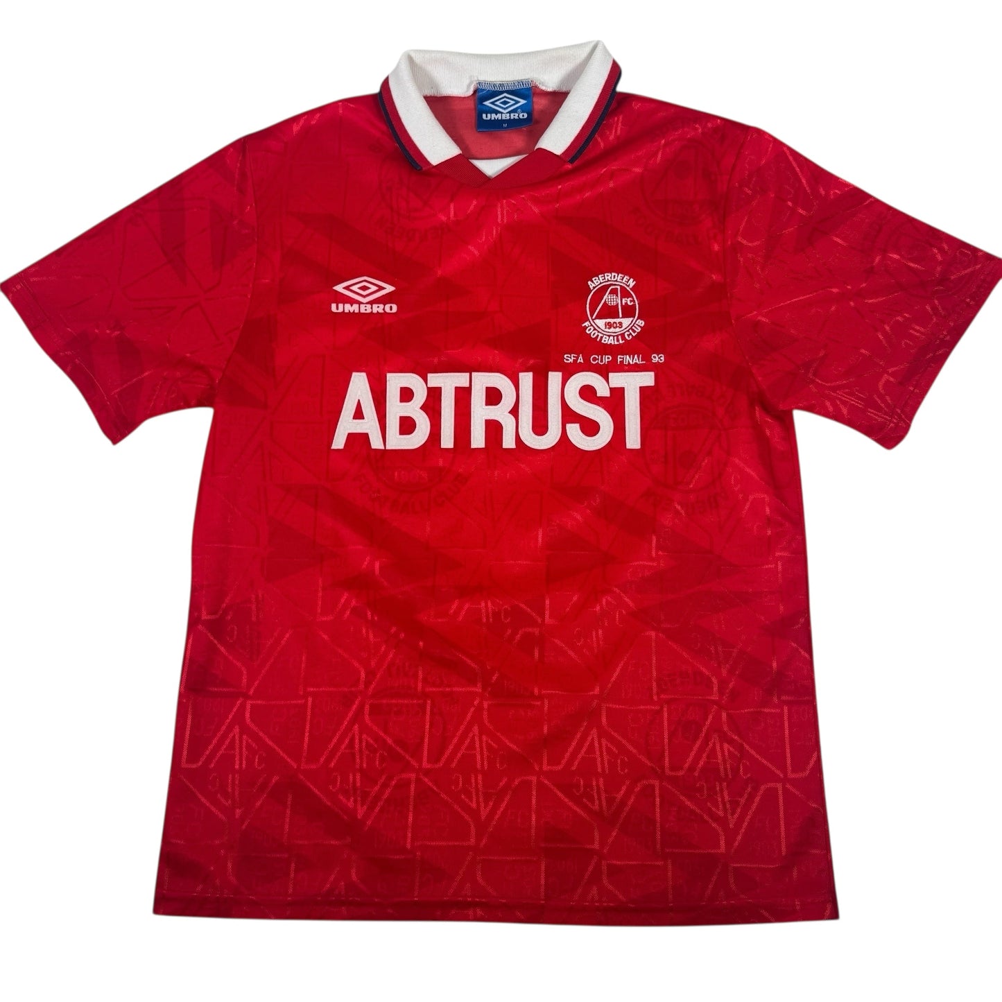 Aberdeen 1992/1993 SFA Cup Final Home Football Shirt Medium