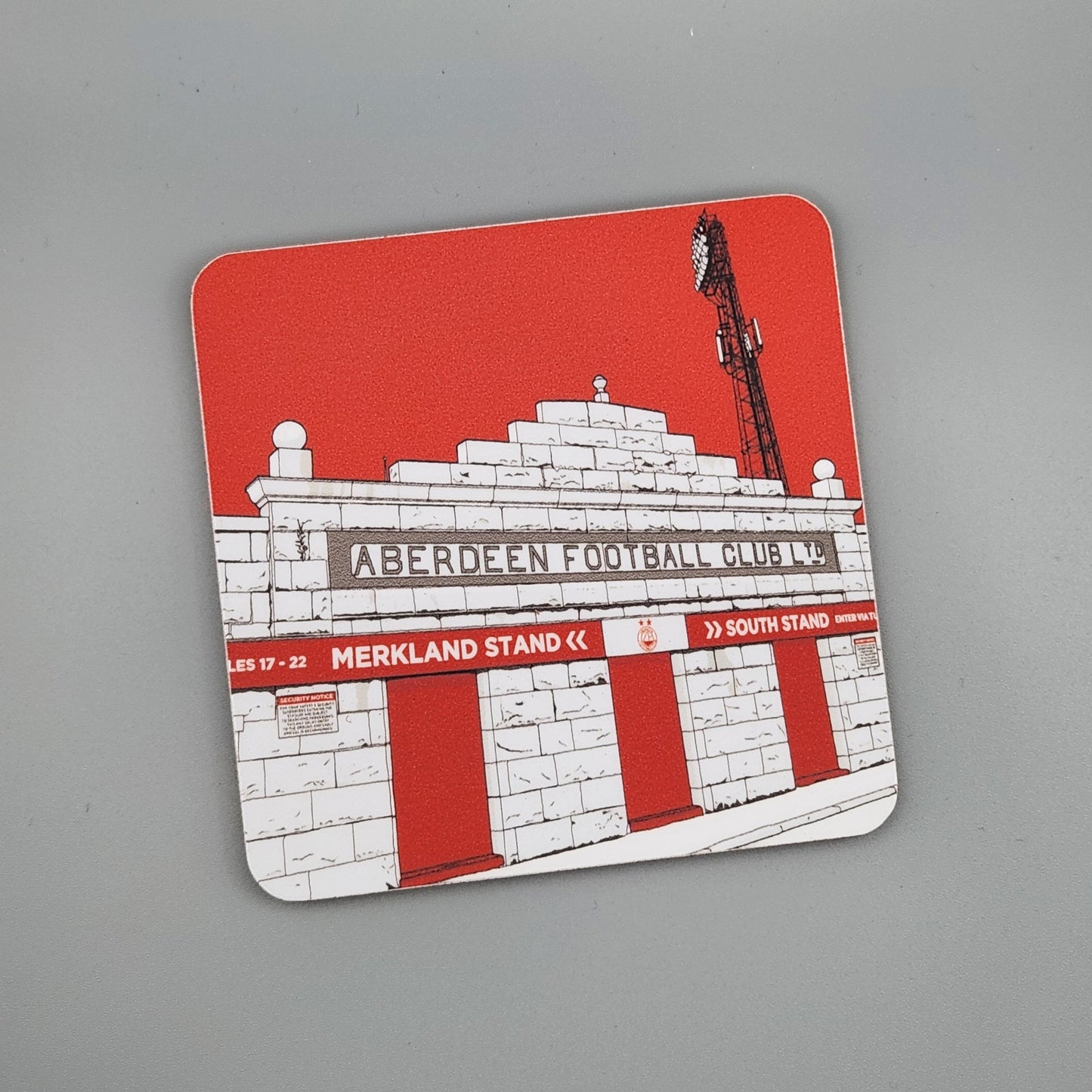 Aberdeen FC  coaster of Pittodrie Stadium