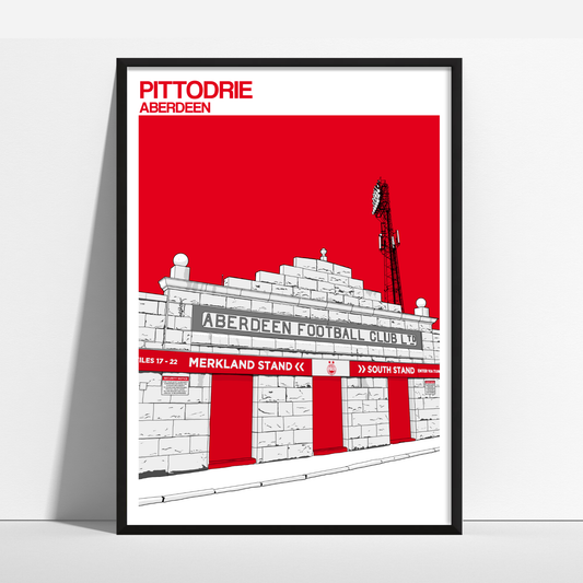 Aberdeen FC Art Print of Pittodrie Stadium