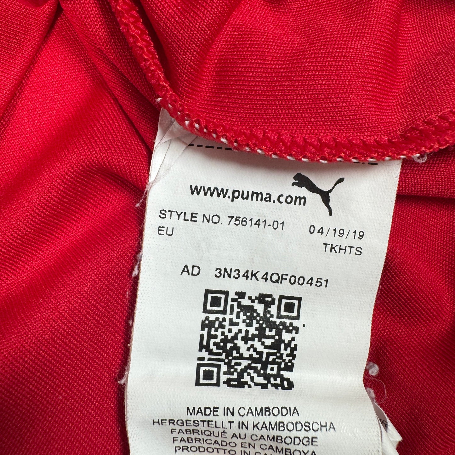 AC Milan 2019/2020 Training Football Shirt Medium