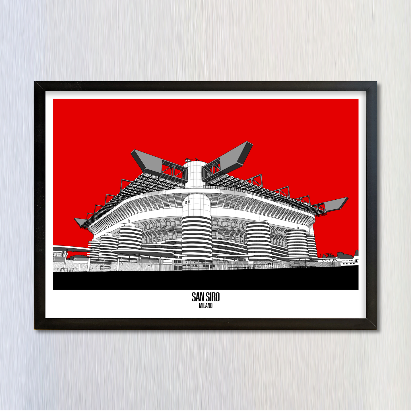 AC Milan,  San Siro Stadium Art print, poster