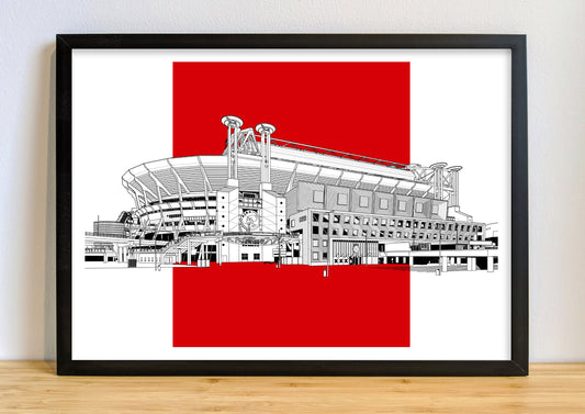 Ajax Art Print of Johan Cruijff Arena