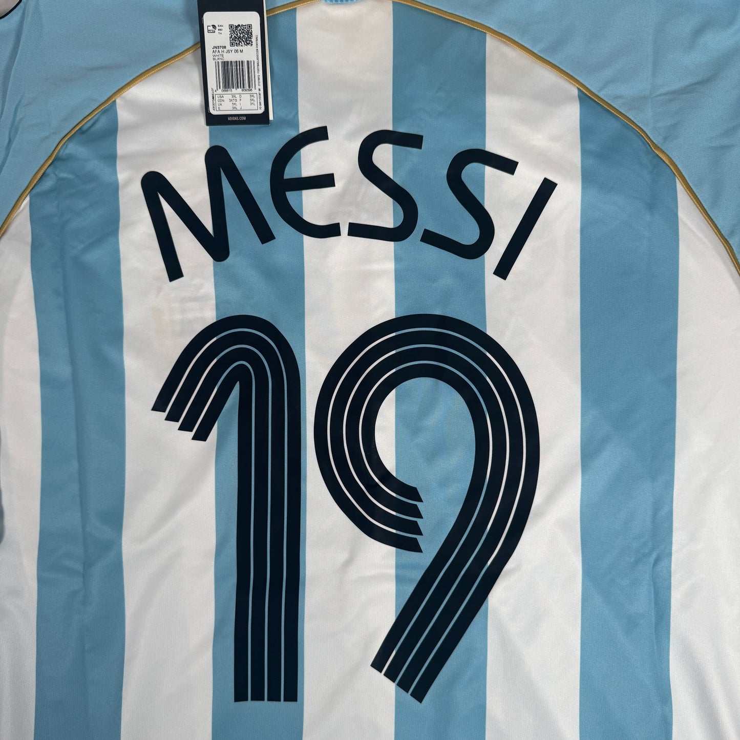 Argentina 2006/2007/2008 Home Football Shirt MESSI 19