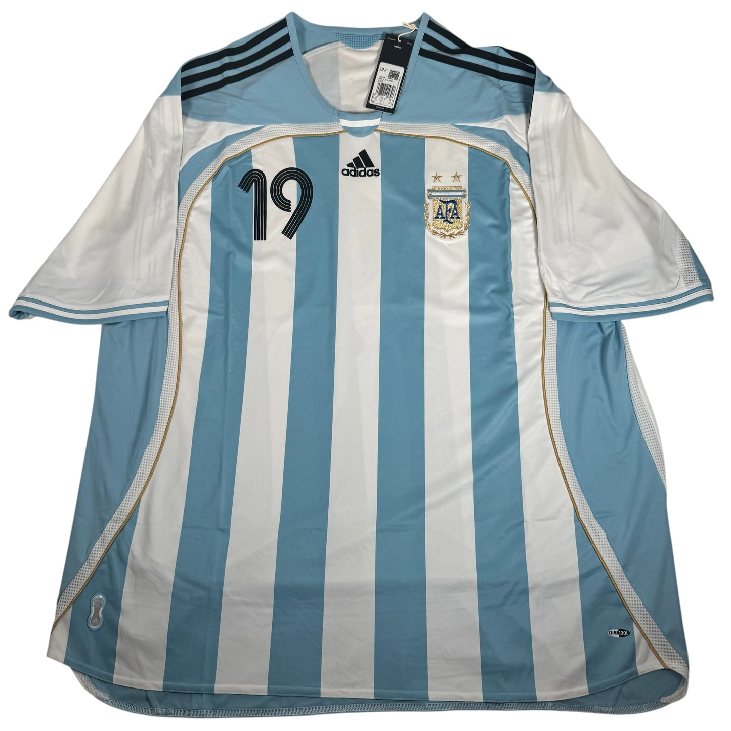 Argentina 2006/2007/2008 Home Football Shirt MESSI 19