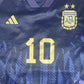 Messi 10 Argentina 2022/2023/2024 Away Football Shirt XXL