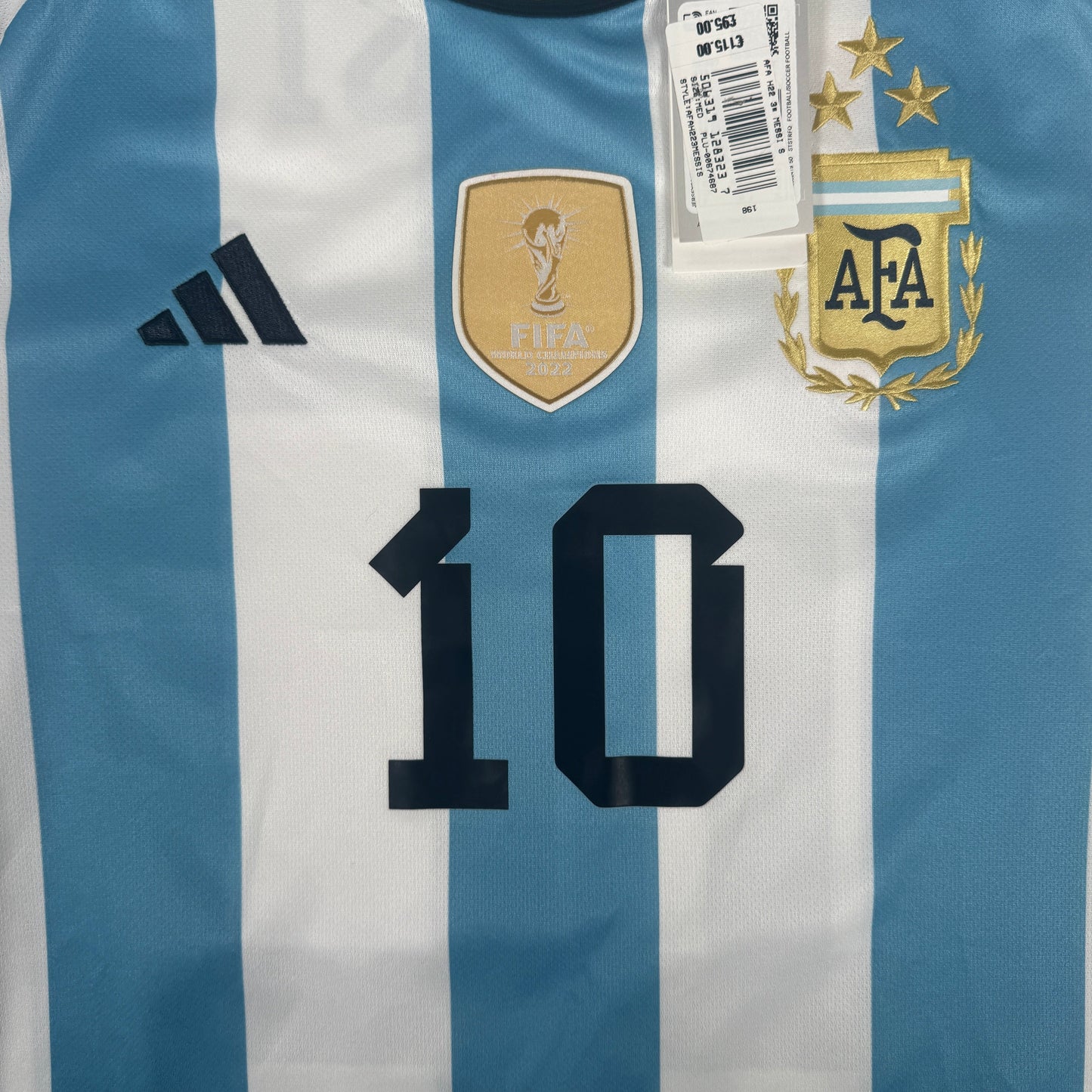 MESSI 10 Argentina 2022/2023/2024 Home Football Shirt Medium BNWT