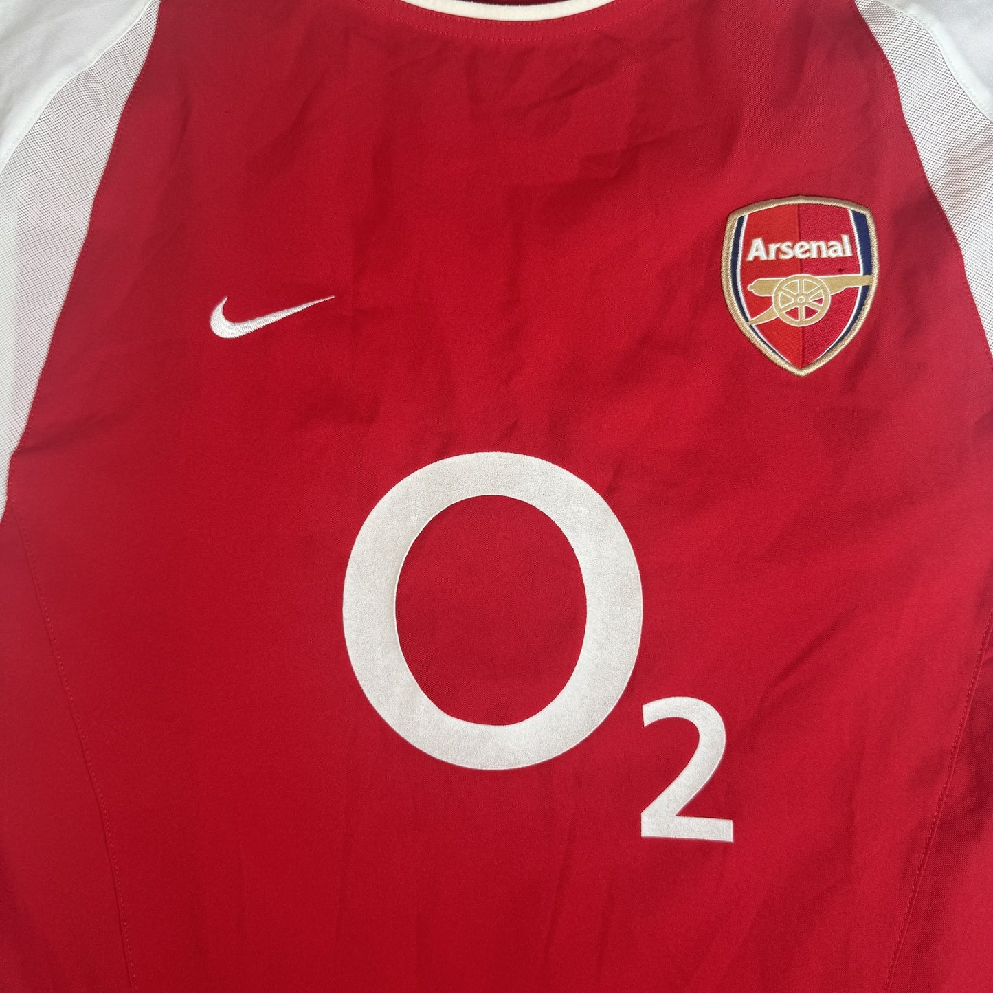 Pires 7 Arsenal 2002/2003 Home Football Shirt Medium