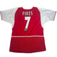 Pires 7 Arsenal 2002/2003 Home Football Shirt Medium