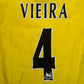 VIEIRA 4 Arsenal 2003/2004/2005 Away Third Football Shirt Large