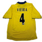 VIEIRA 4 Arsenal 2003/2004/2005 Away Third Football Shirt Large