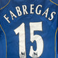 FABREGAS 15 Arsenal 2004/2005/2006 Away Football Shirt Large