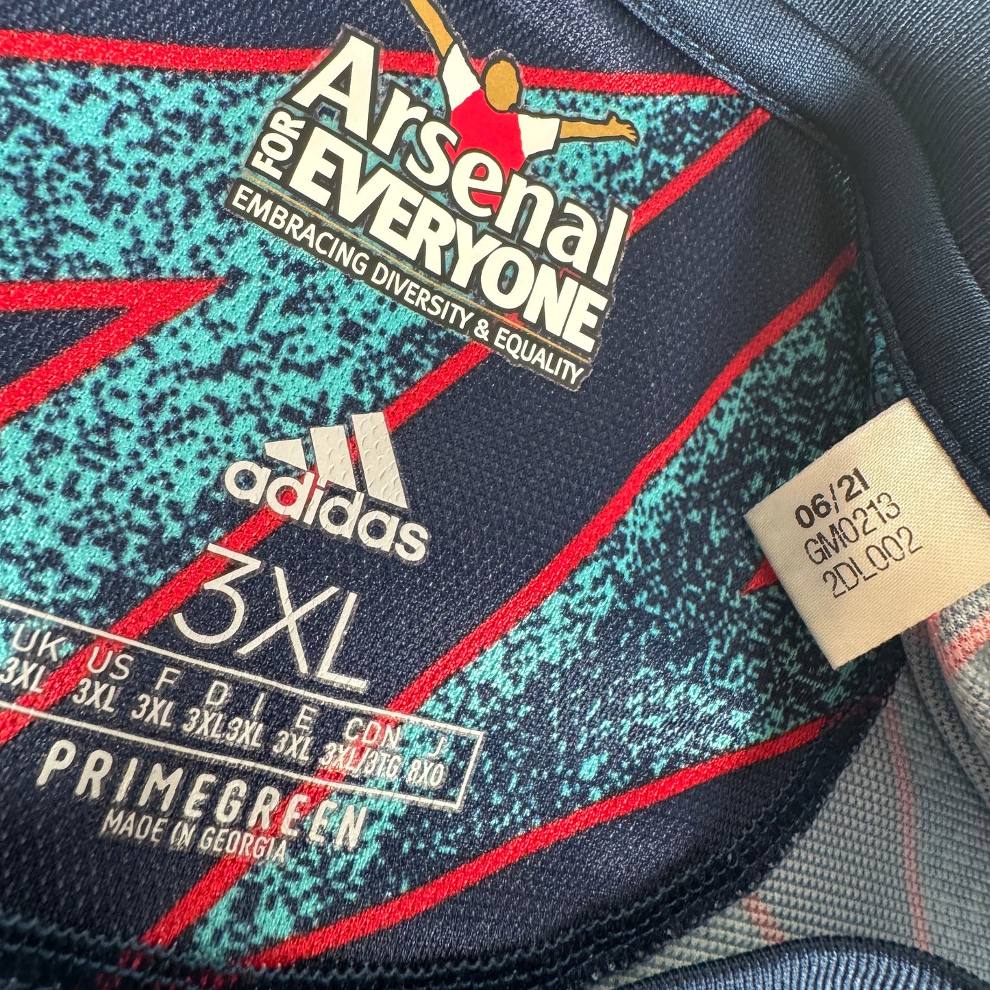 Arsenal 2021/2022 Third Football Shirt 3XL