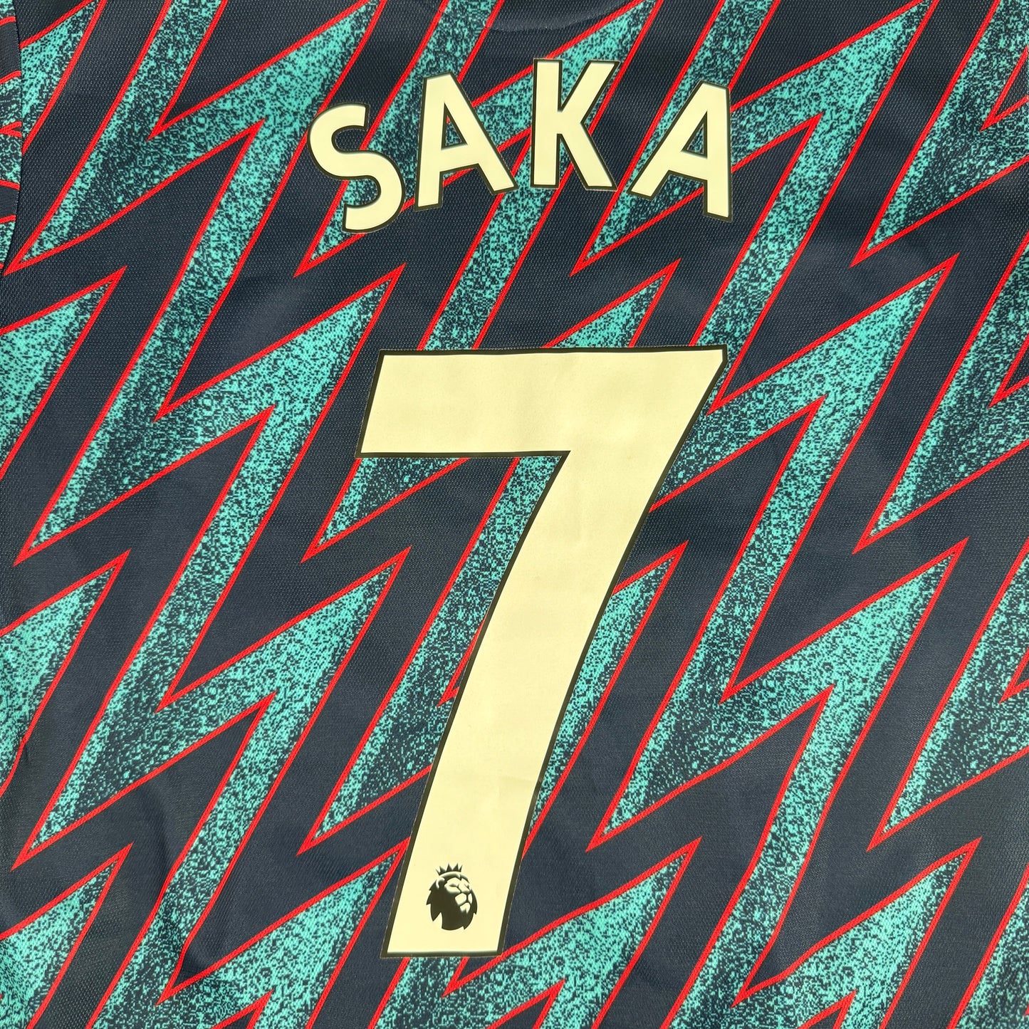 SAKA 7 Arsenal 2021/2022 Third Football Shirt Small